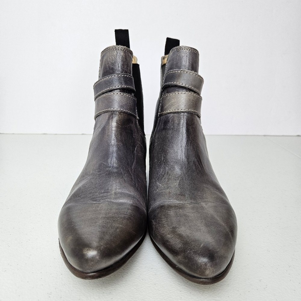 Bed Stu Ravine Booties Grey Rustic Natural Leather 6.5 - Picture 12 of 12